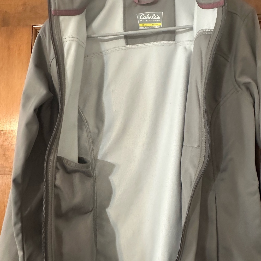 Cabelas Windstopper Softshell Jacket Grey Pink M - Picture 15 of 15